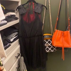 NWOT Rodarte for Target black slip dress Large